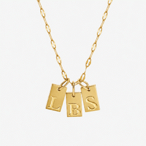 Initial Tag Necklace