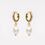 Freshwater Pearl Hoop Earrings