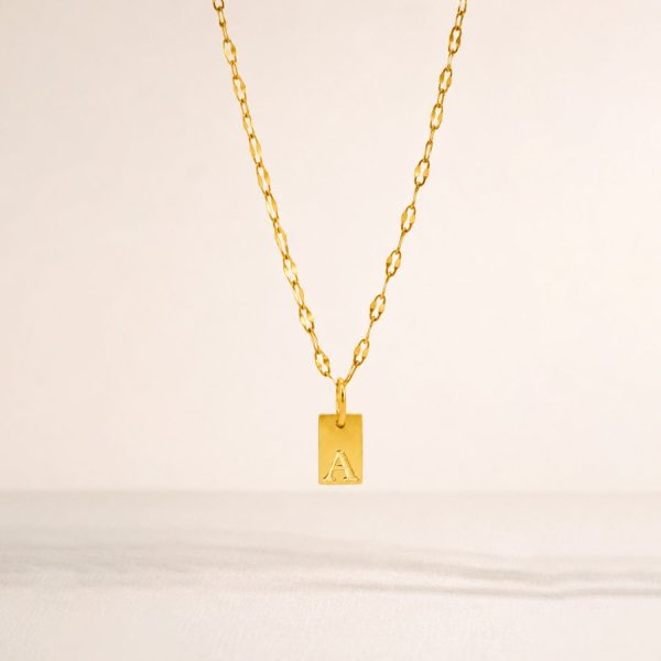 Initial Tag Necklace