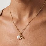 Initial & Pearl Necklace