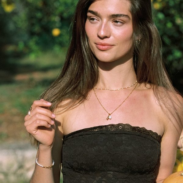 Initial & Pearl Necklace